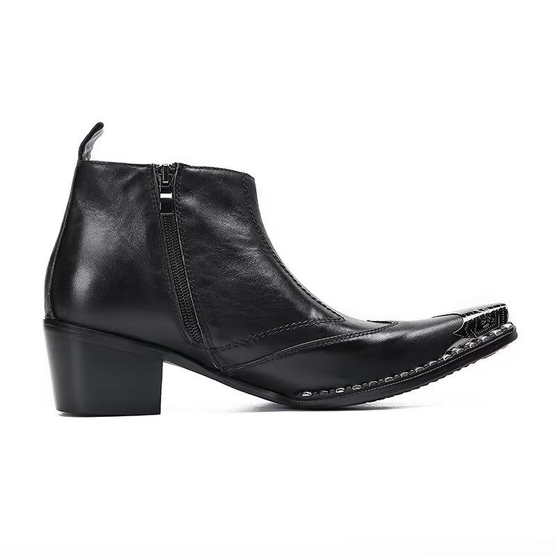 Botas Masculinas Couro Chique - Preto