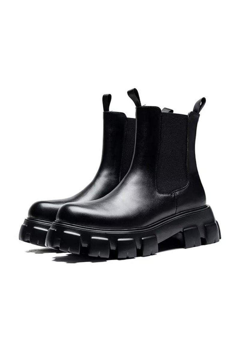 Botas Masculinas Couro Chique Contemporâneas