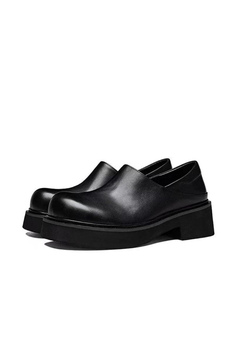 Botas Masculinas Couro Com Cadarço - Preto