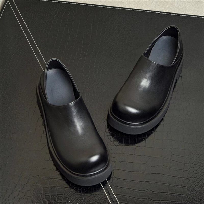 Botas Masculinas Couro Com Cadarço - Preto