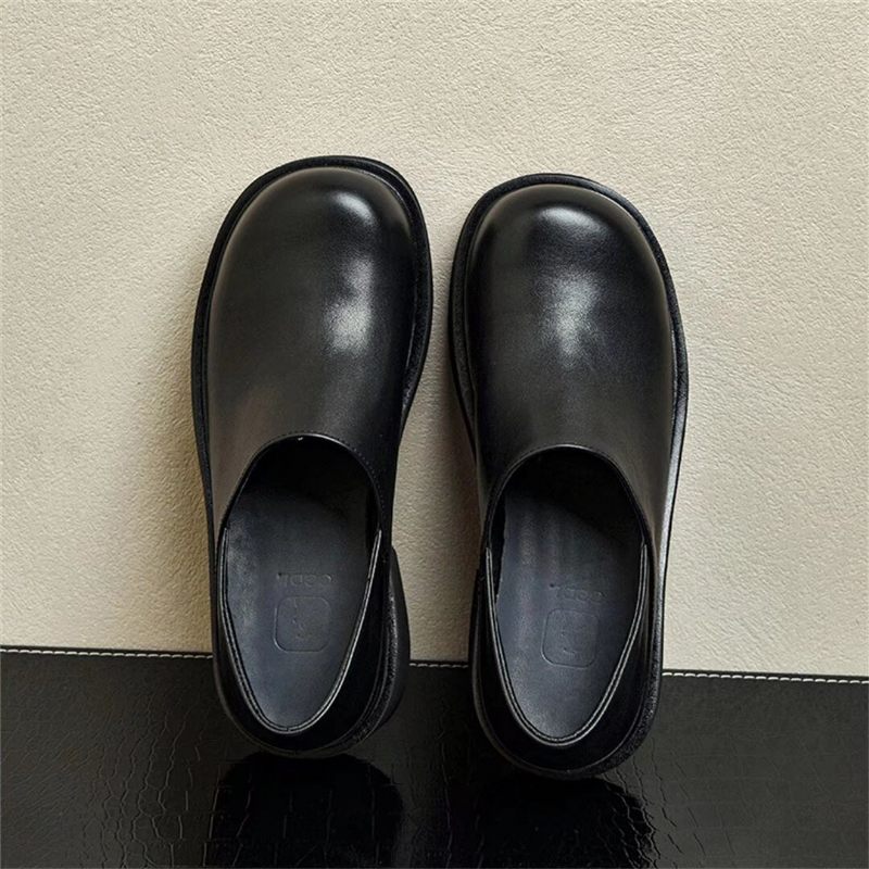 Botas Masculinas Couro Com Cadarço - Preto