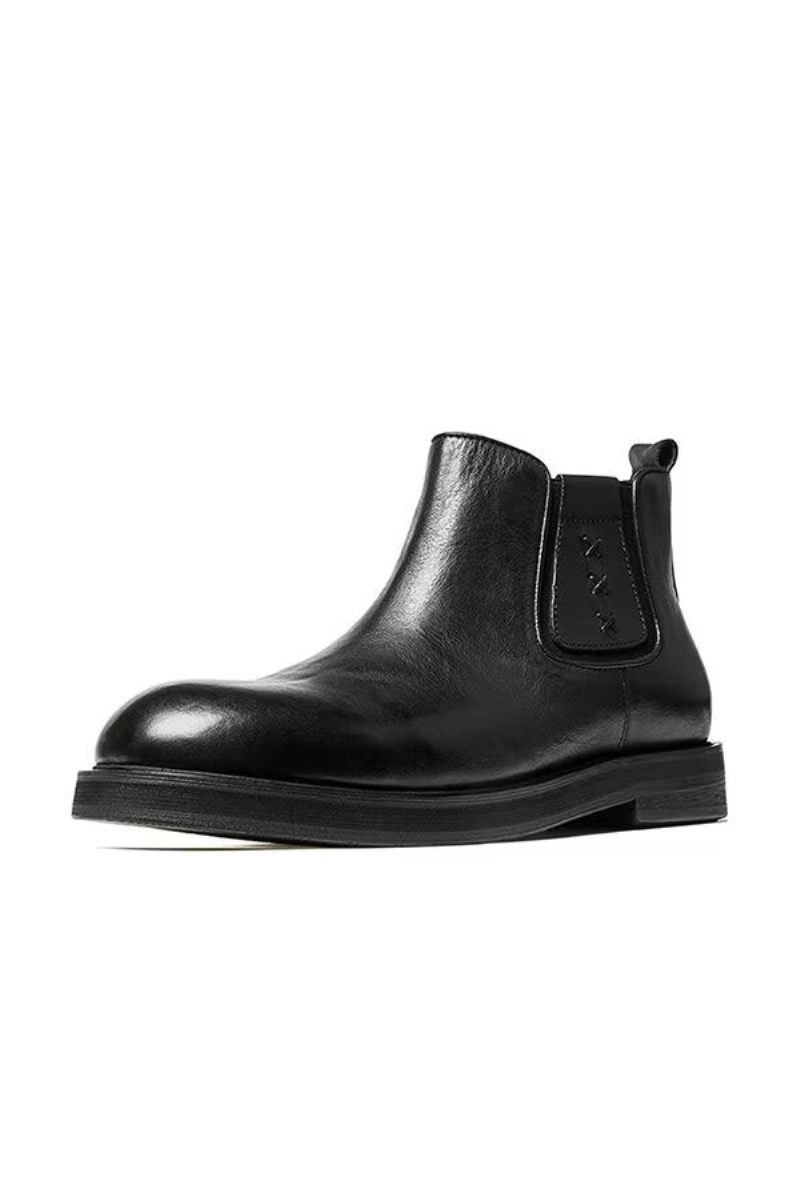 Botas Masculinas Couro Com Cadarço