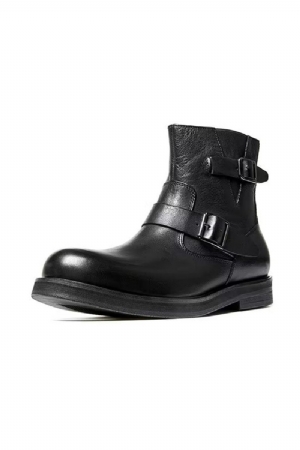 Botas Masculinas Couro Com Cadarço