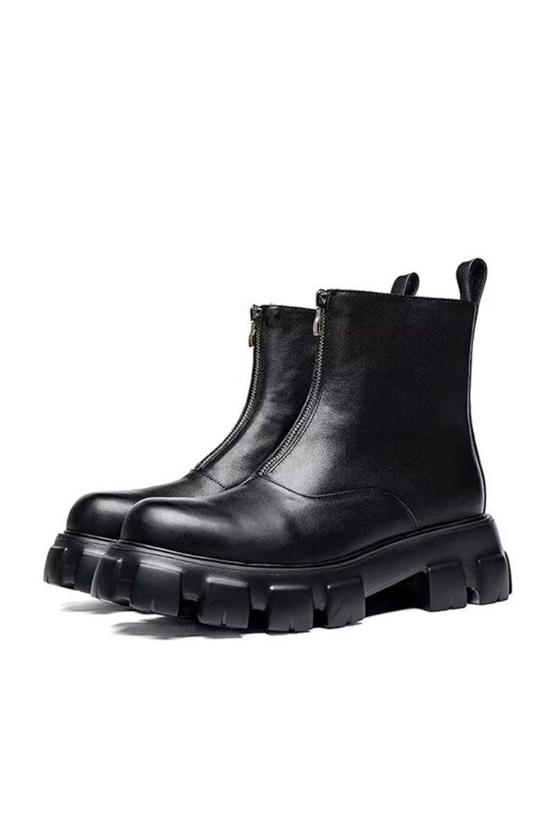 Botas Masculinas Couro Com Cano Alto