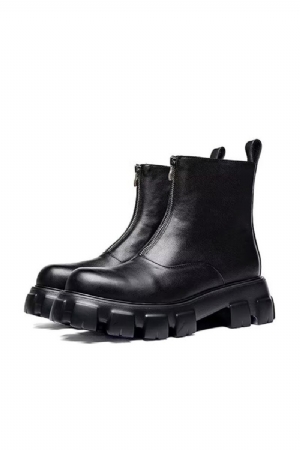 Botas Masculinas Couro Com Cano Alto