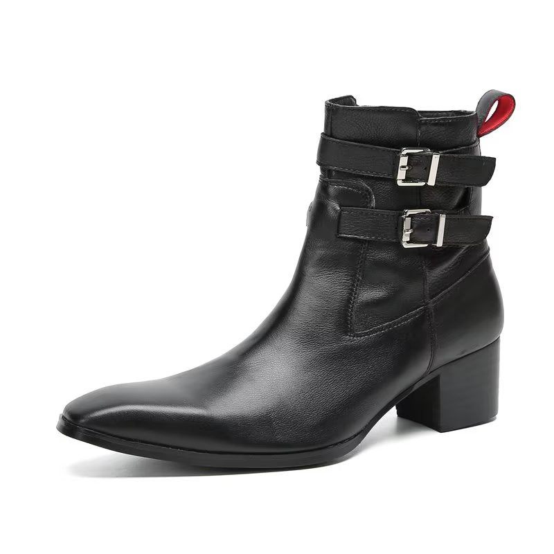 Botas Masculinas Couro Elegantes - Preto