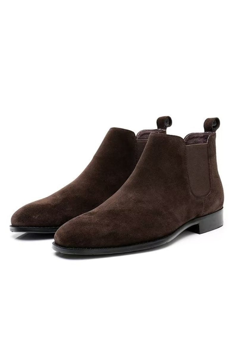 Botas Masculinas Couro Elegantes Para Tornozelo