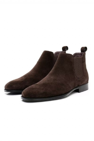 Botas Masculinas Couro Elegantes Para Tornozelo