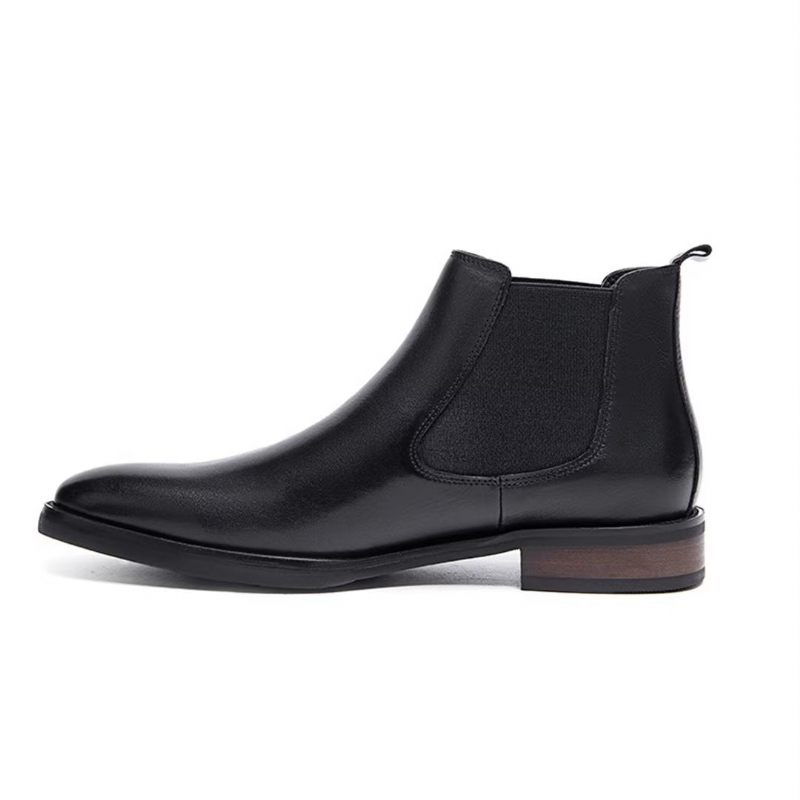 Botas Masculinas Couro Elegantes Para Tornozelo - Café