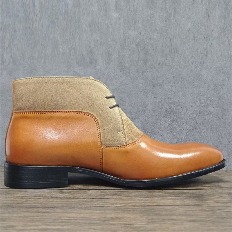 Botas Masculinas Couro Genuíno - Marrom