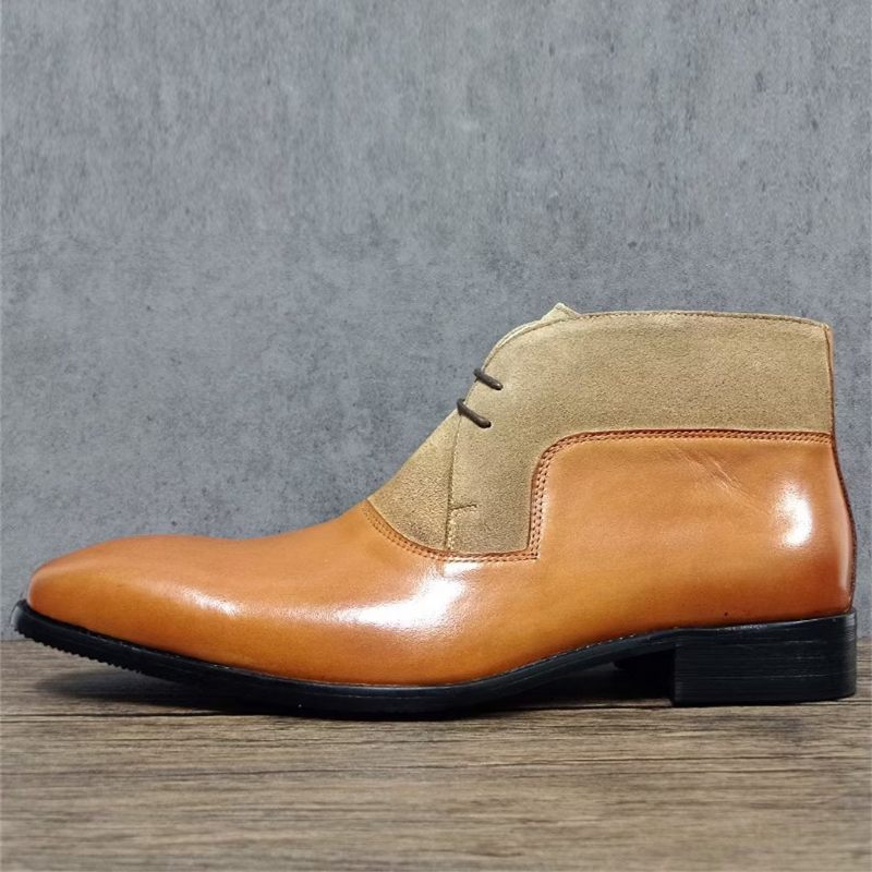 Botas Masculinas Couro Genuíno - Marrom