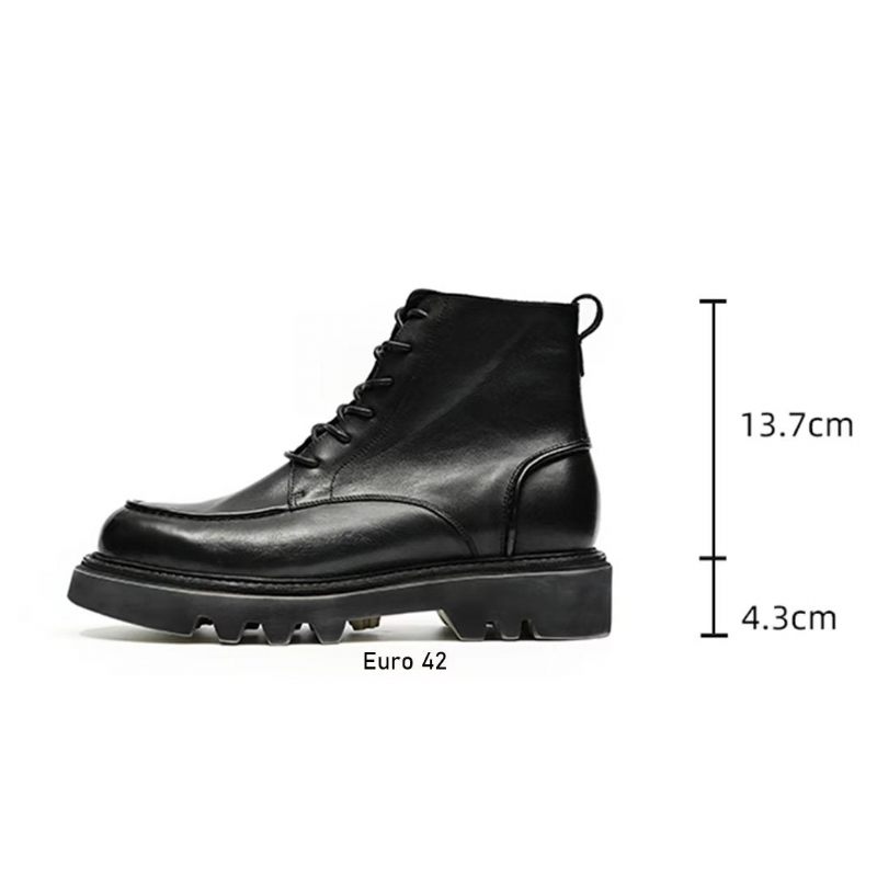 Botas Masculinas Couro Lazer - Preto