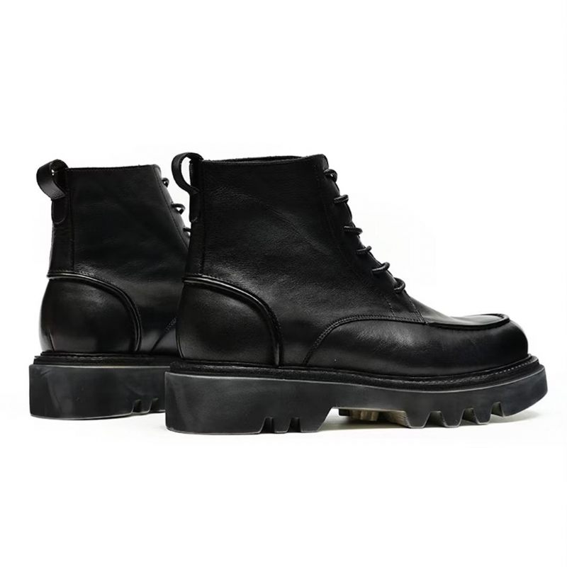 Botas Masculinas Couro Lazer - Preto