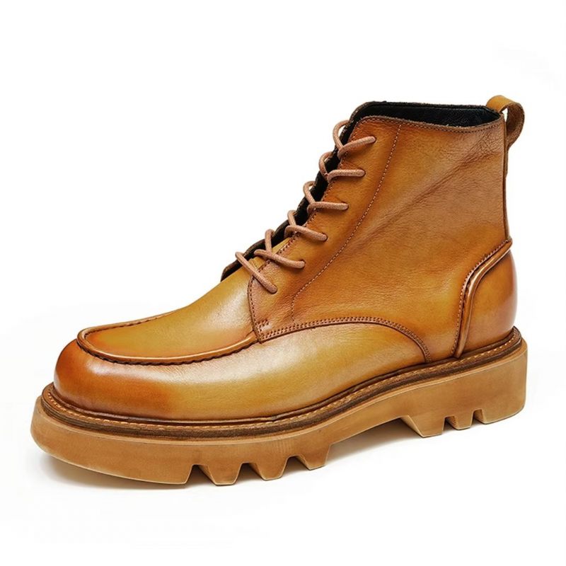 Botas Masculinas Couro Lazer - Marrom