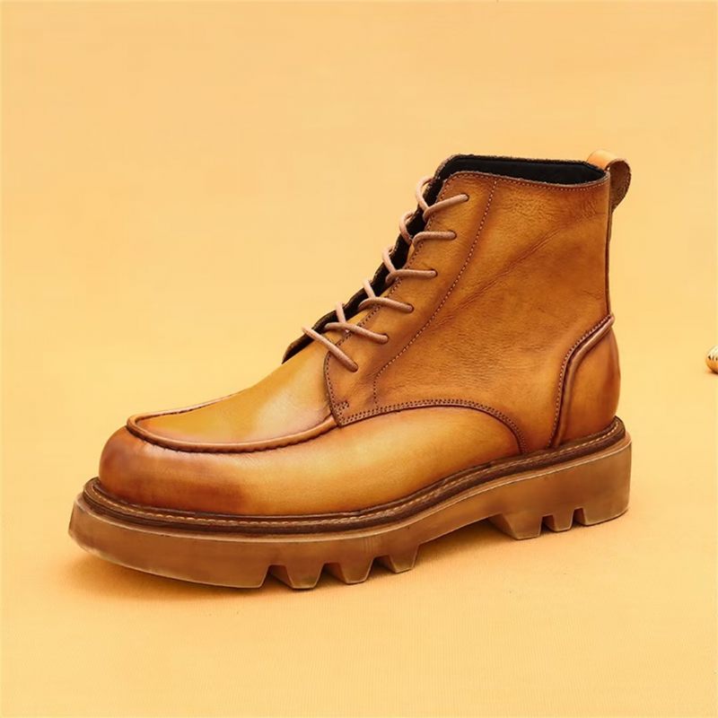 Botas Masculinas Couro Lazer - Marrom