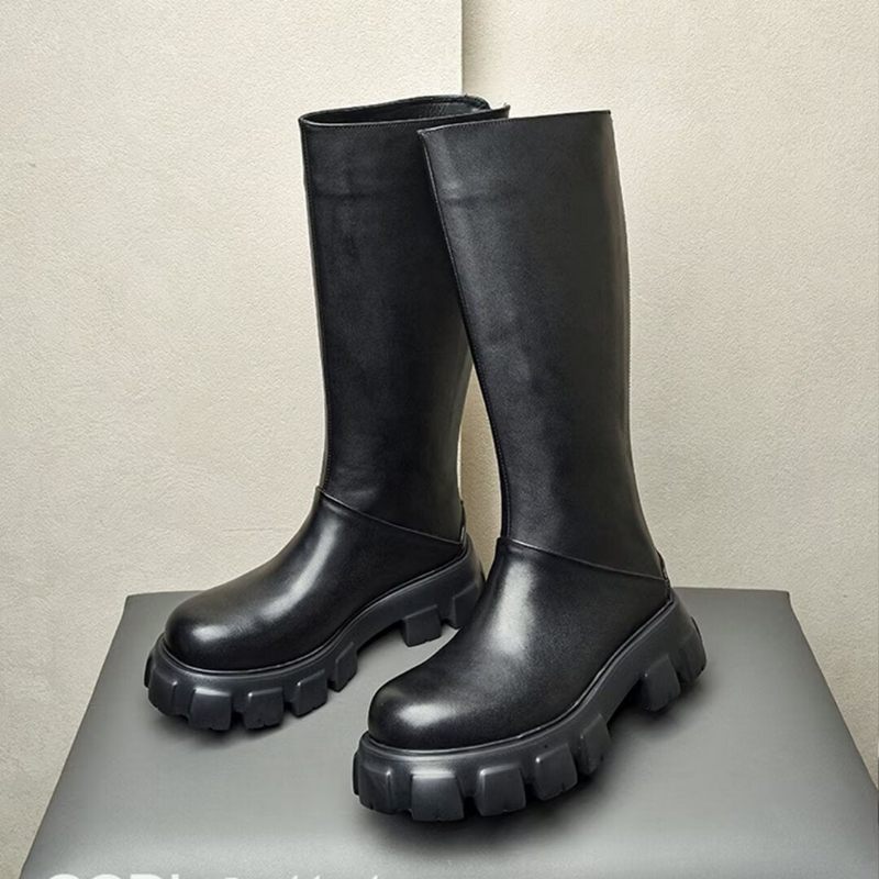 Botas Masculinas Couro Tornozelo - Preto