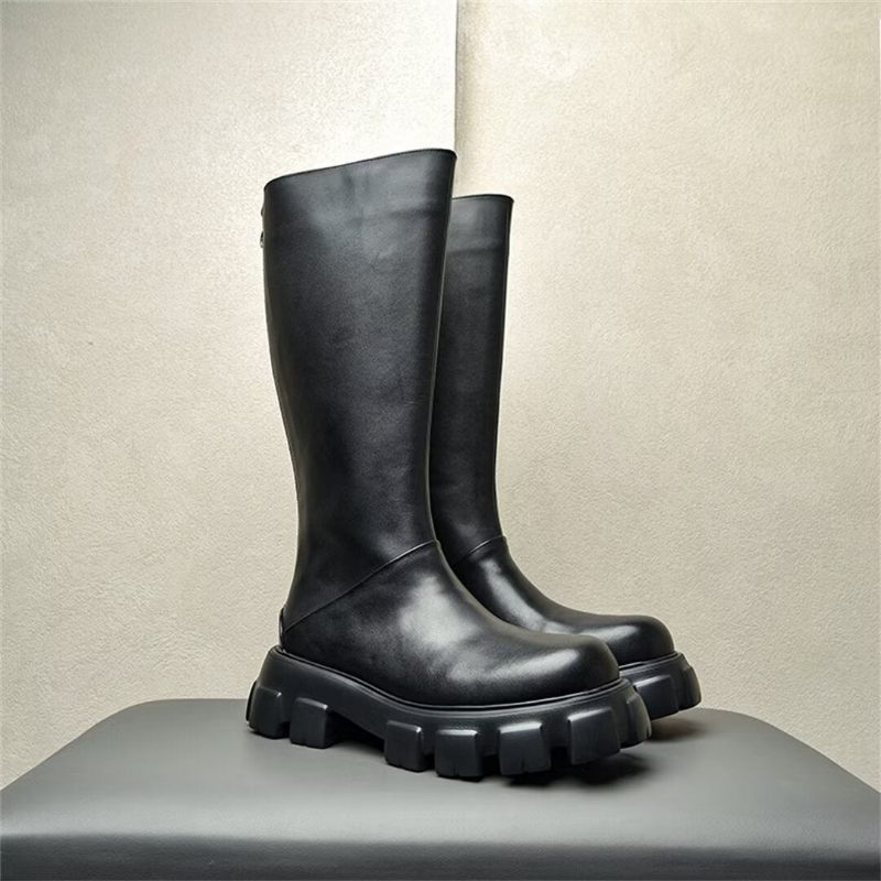 Botas Masculinas Couro Tornozelo - Preto