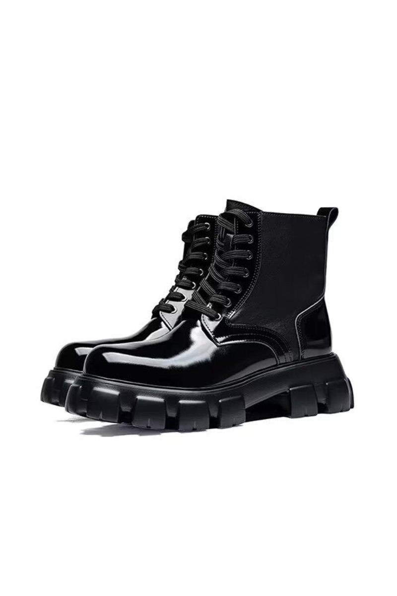 Botas Masculinas Couro Vaca - Preto