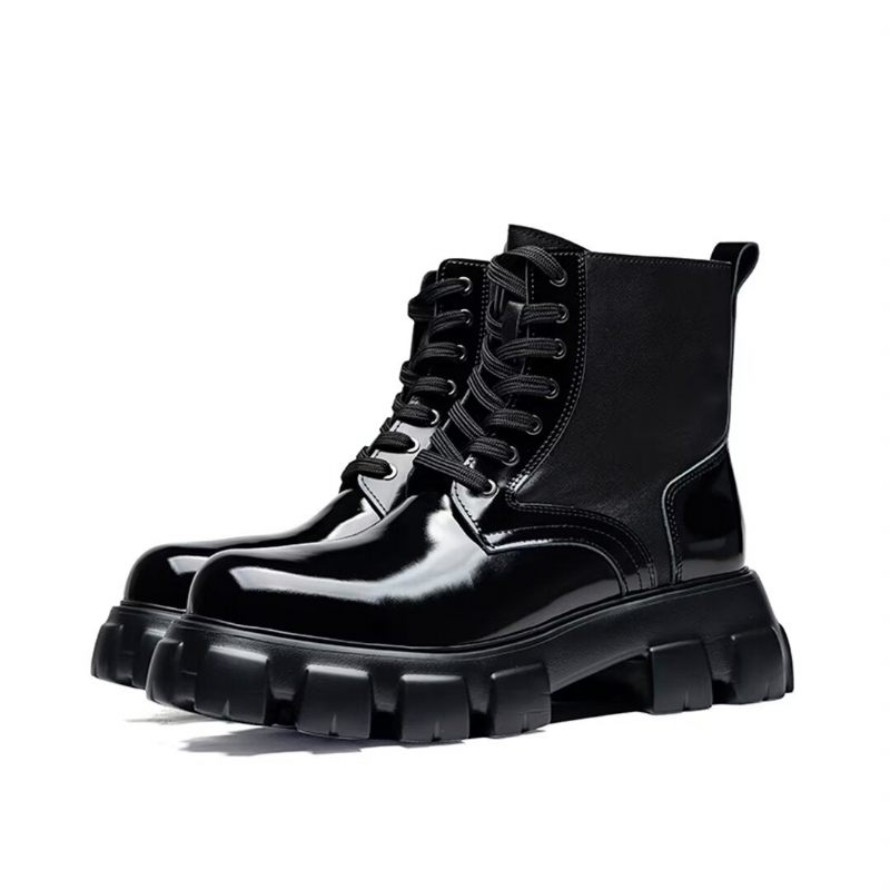 Botas Masculinas Couro Vaca - Preto