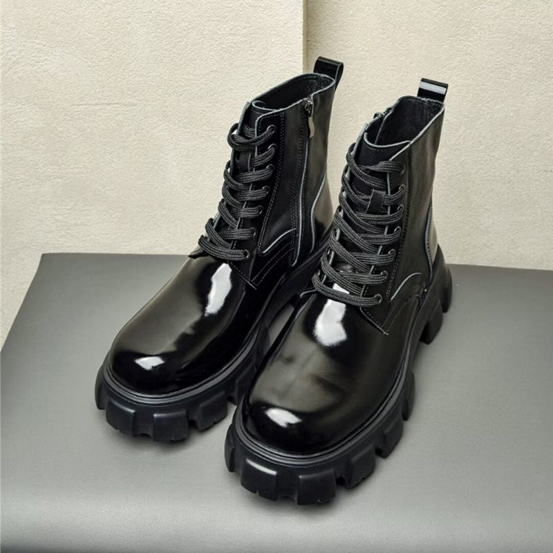 Botas Masculinas Couro Vaca - Preto