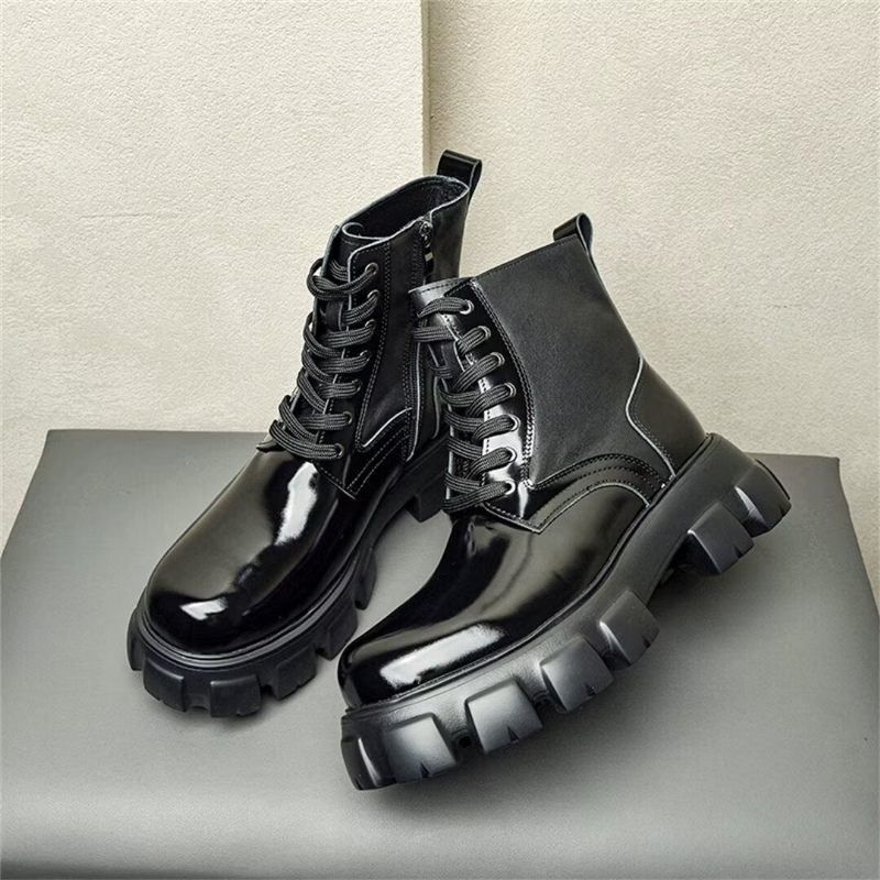 Botas Masculinas Couro Vaca - Preto