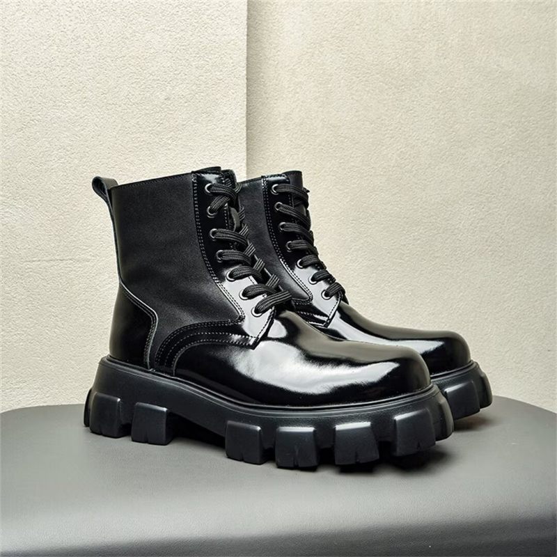 Botas Masculinas Couro Vaca - Preto