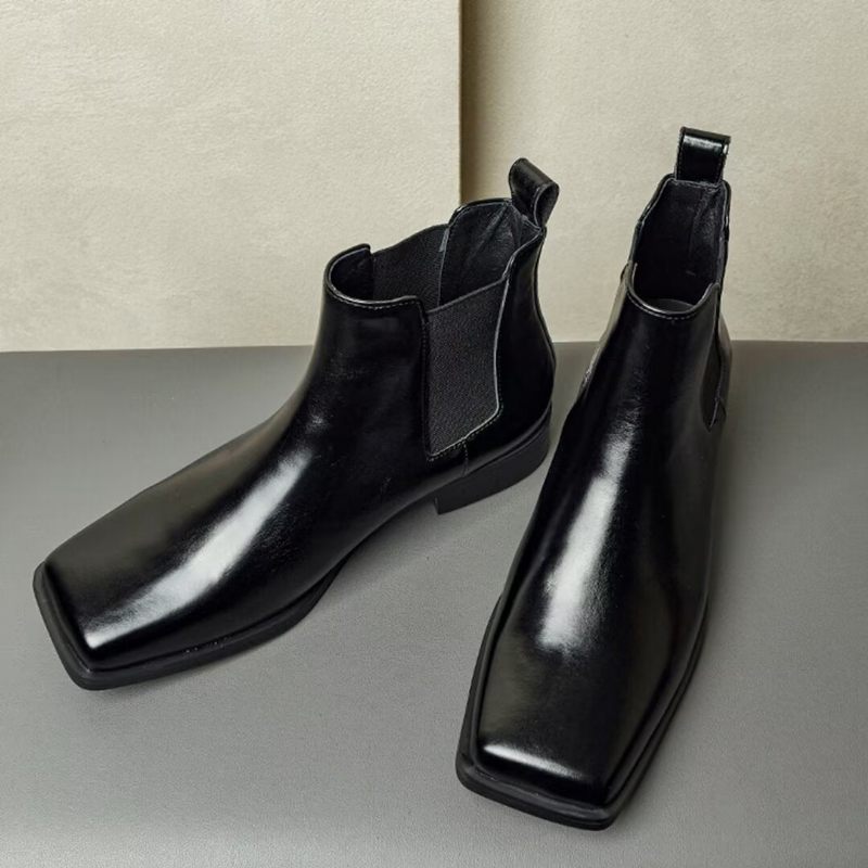 Botas Masculinas Couro Vaca - Preto