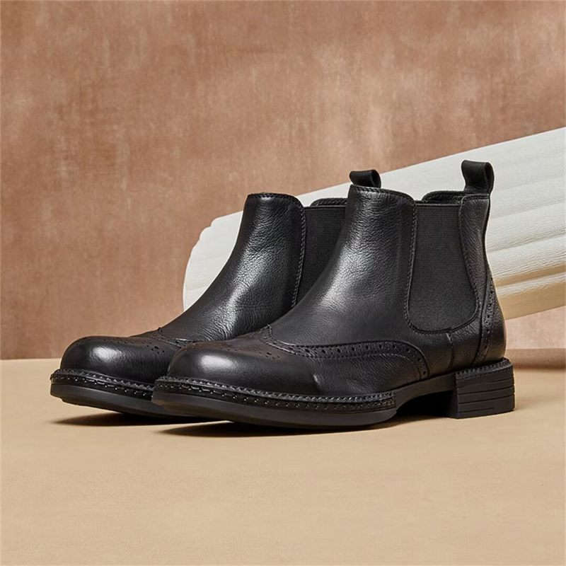 Botas Masculinas Deslizantes - Preto