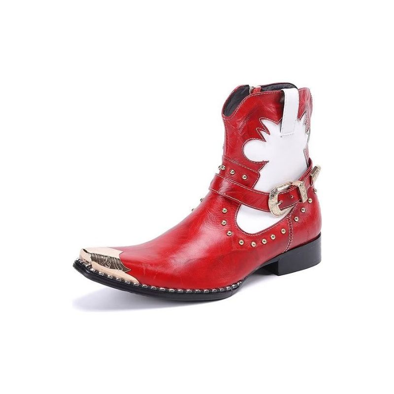 Botas Masculinas Elegantes - Vermelho