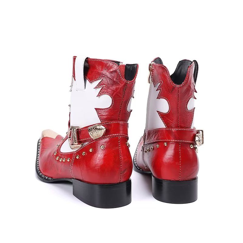 Botas Masculinas Elegantes - Vermelho