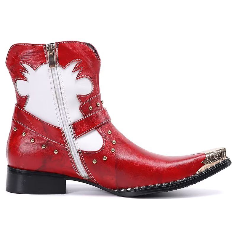 Botas Masculinas Elegantes - Vermelho