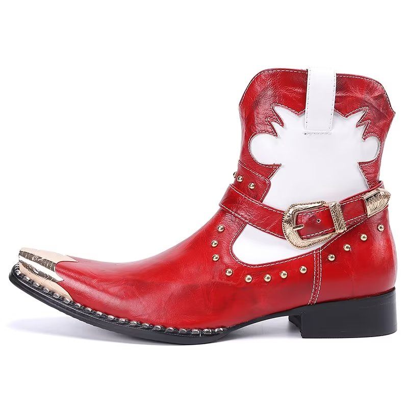 Botas Masculinas Elegantes - Vermelho