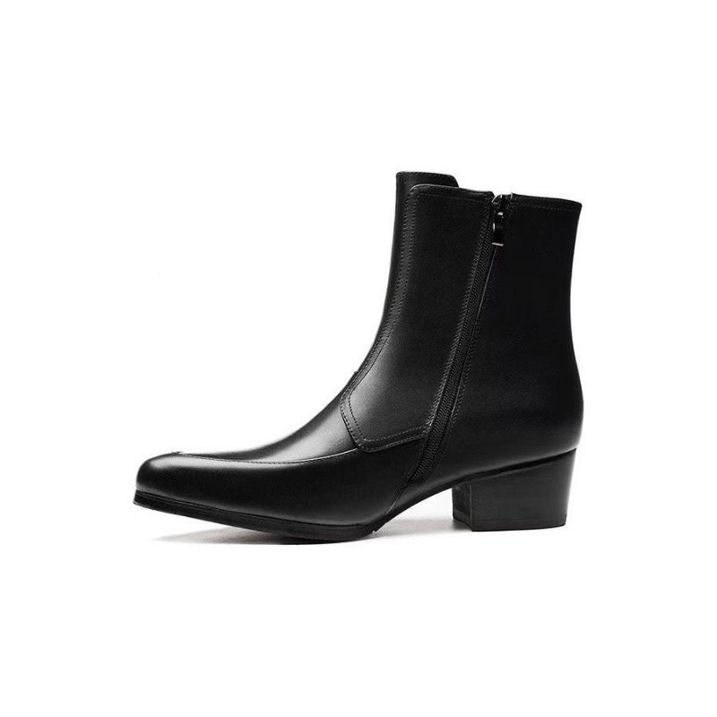 Botas Masculinas Elegantes Com Bico Fino