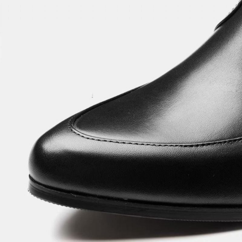 Botas Masculinas Elegantes Com Bico Fino - Preto