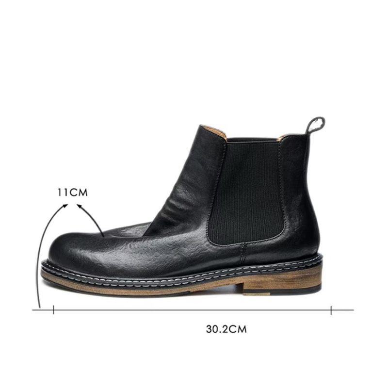 Botas Masculinas Elegantes Equinas Com Cadarço - Preto