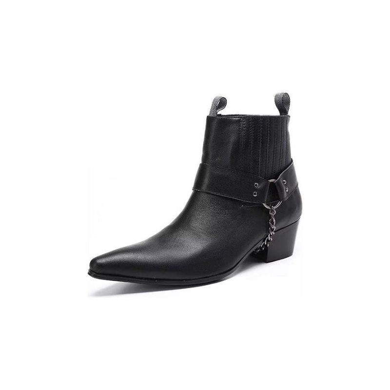 Botas Masculinas Elegantes Na Altura Do Tornozelo