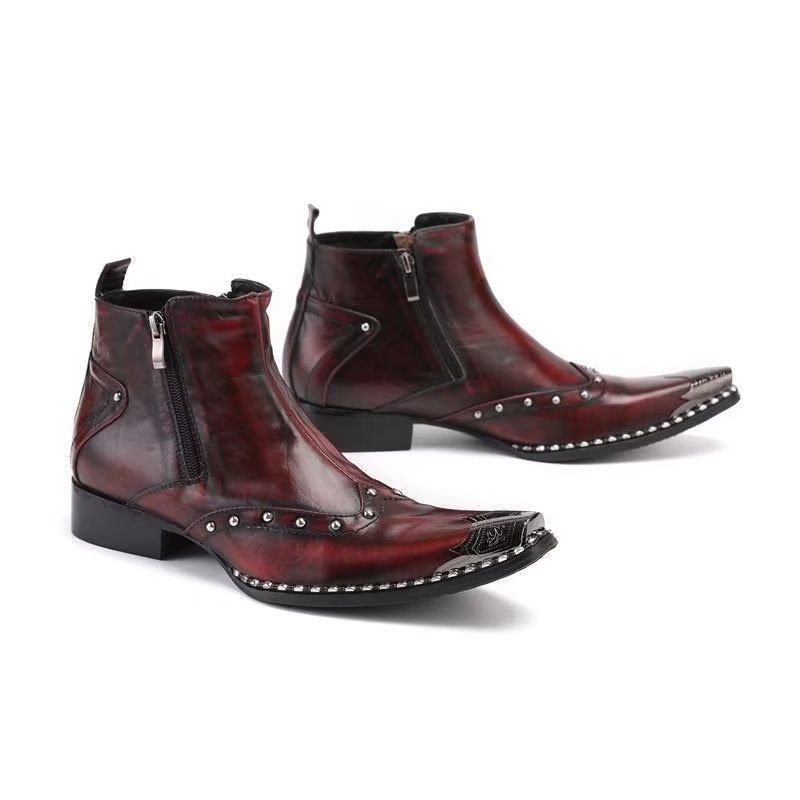 Botas Masculinas Exóticas Chamativas - Vermelho