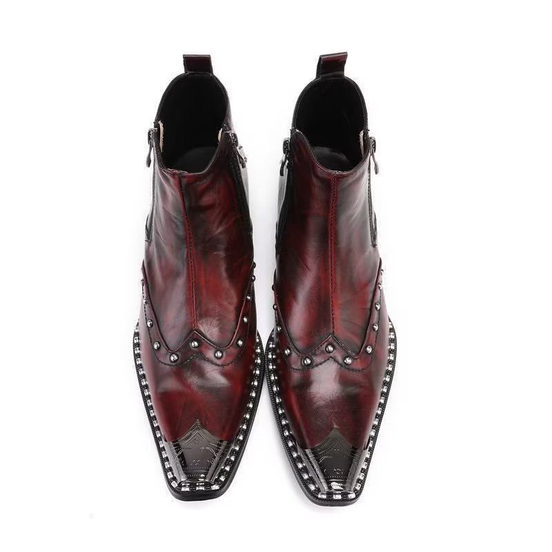 Botas Masculinas Exóticas Chamativas - Vermelho