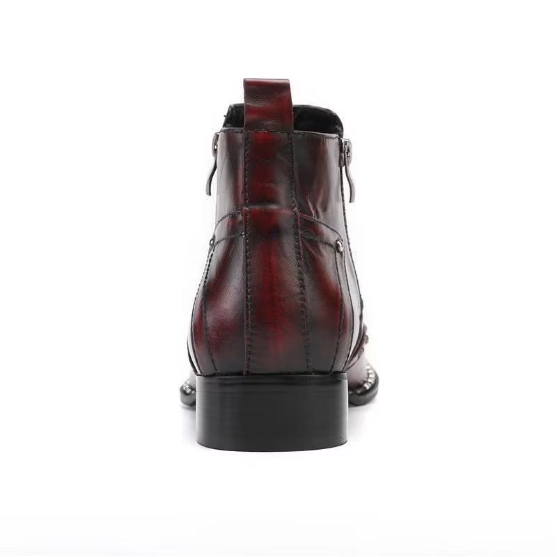 Botas Masculinas Exóticas Chamativas - Vermelho