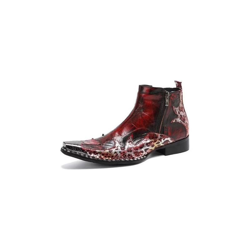 Botas Masculinas Exóticas Chamativas - Vermelho