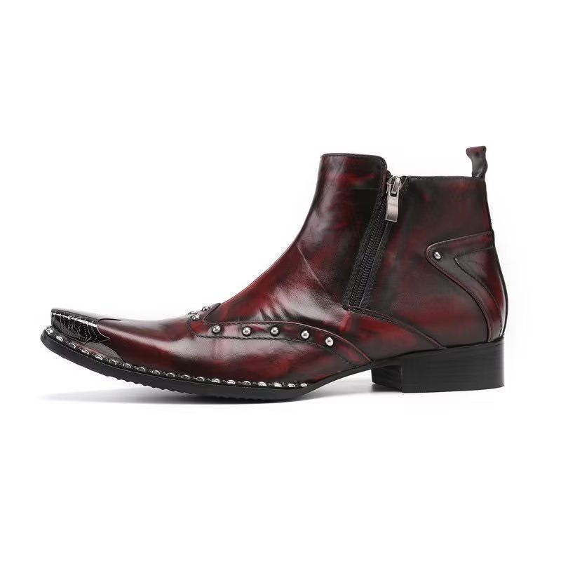 Botas Masculinas Exóticas Chamativas - Vermelho