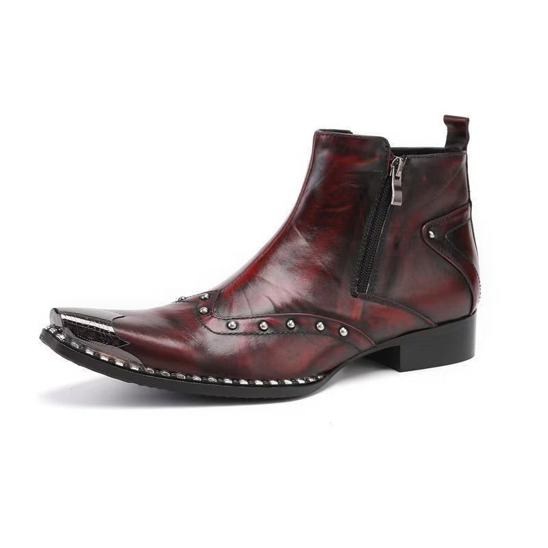 Botas Masculinas Exóticas Chamativas - Vermelho