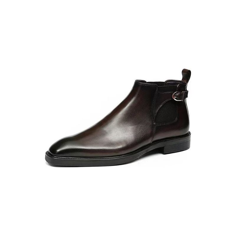 Botas Masculinas Lazer Chique Couro Botins - Café