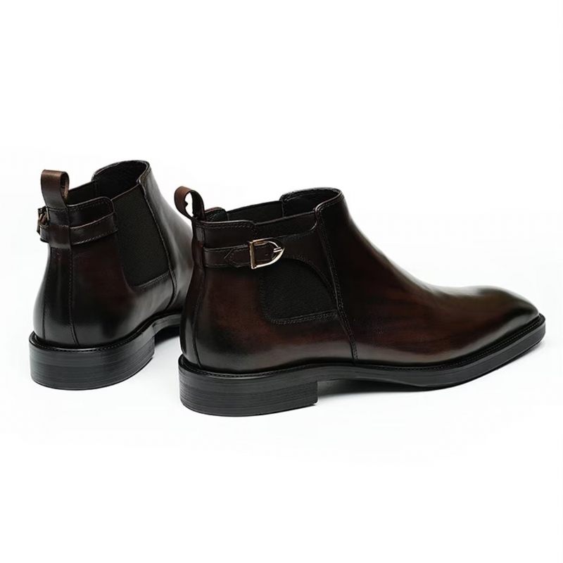 Botas Masculinas Lazer Chique Couro Botins - Café