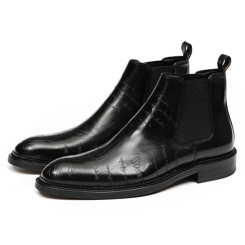 Botas Masculinas Lisas - Preto