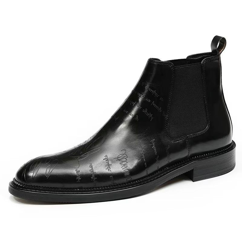 Botas Masculinas Lisas - Preto