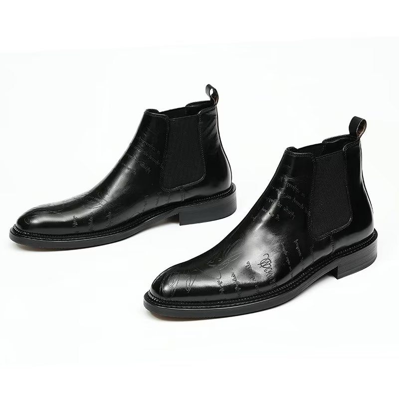 Botas Masculinas Lisas - Preto