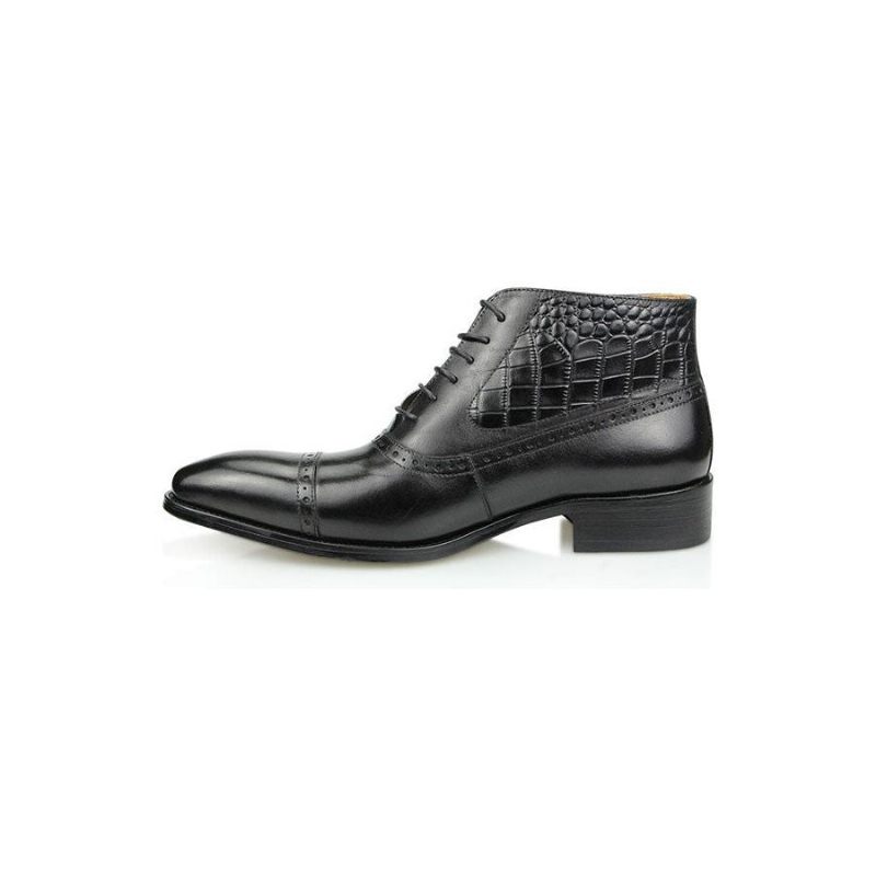 Botas Masculinas Opulentas Croctex Com Bico Fino - Preto