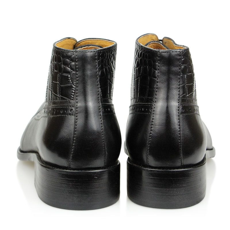 Botas Masculinas Opulentas Croctex Com Bico Fino - Preto