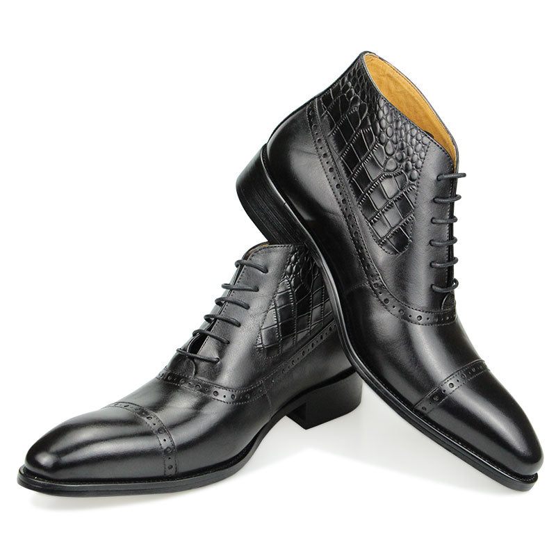 Botas Masculinas Opulentas Croctex Com Bico Fino - Preto